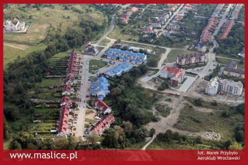 21. Centrum Maślic Małych z lotu ptaka - ul. Augustowska - Pasłęcka - Reszelska