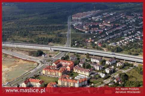 5. Maślice zdjęcia z lotu ptaka Autostradowa Obwodnica Wrocławia